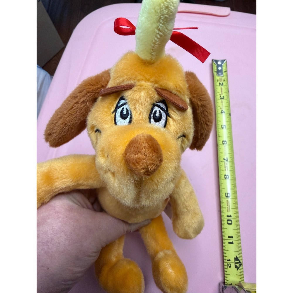 Dr Seuss The Grinch Max the Dog‎ Plush Stuffed Animal Just Play 12 Inch Antler